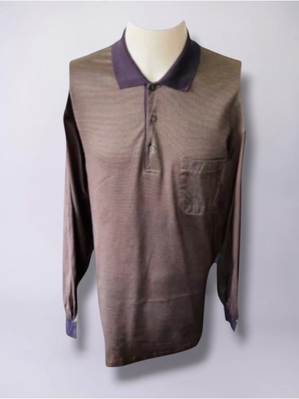 BALENCIAGA Mens Long Sleeve Polo Shirt Italy